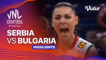 Serbia vs Bulgaria - Highlights | Women's Volleyball Nations League 2024