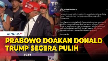 Prabowo Sampaikan Rasa Prihatin pada Insiden Penembakkan Donald Trump