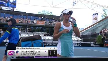 Match Highlight | Arina Rodionova 2 vs 0 Sloane Stephens | WTA Adelaide International 2020
