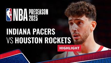 Indiana Pacers vs Houston Rockets - Highlights | NBA Preseason 2023/24