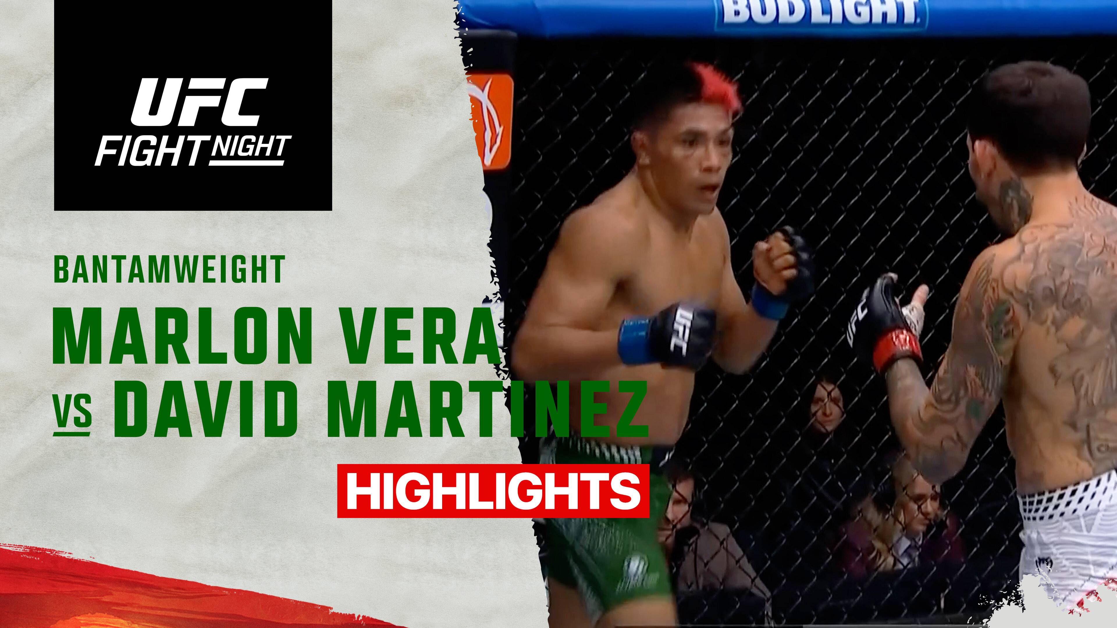 Marlon Vera vs David Martinez - Bantamweight | UFC Fight Night