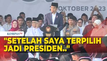 [FULL] Sambutan Jokowi di Peringatan Hari Santri 2023, Bahas Tambahan Kuota Haji RI