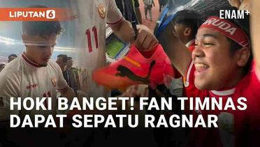 Hoki Banget! Fan Timnas Indonesia Dapat Sepatu Ragnar Oratmangoen Usai Menang vs Filipina