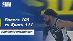 NBA I Cuplikan Pertandingan : Spurs 111 vs Pacers 100