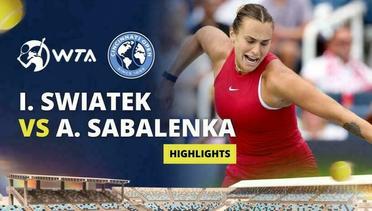 Semifinal: Iga Swiatek vs Aryna Sabalenka - Highlights | WTA Cincinnati Open 2024