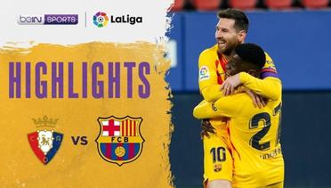 Match Highlights | Barcelona 2 vs 0 Osasuna | La Liga Santander 2021