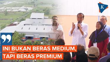 Jokowi Kunjungi Gudang Bulog Bantul, Sebut Bantuan Pangan Pemerintah Adalah Beras Premium
