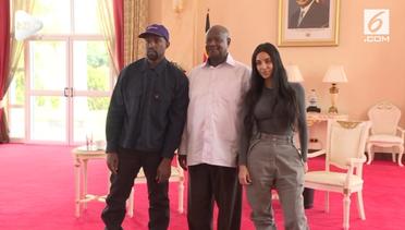 Kanye West dan Kim Kardashian Bertemu Presiden Uganda