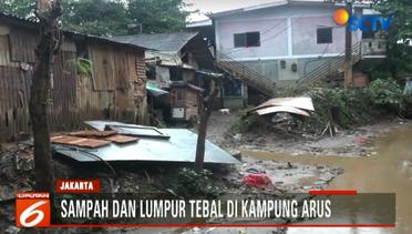 Sampah dan Lumpur Tebal Usai Banjir di Kampung Arus - Liputan6 Petang Terkini