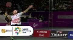 Jumshot Ginting (INA) Membuat Chou (TPE) Harus Jatuh Bangun | Asian Games 2018