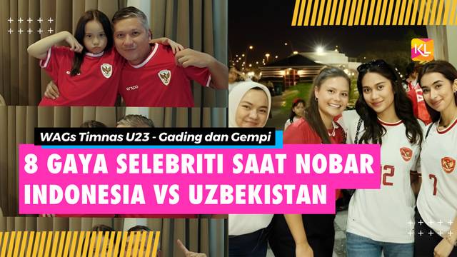 8 Gaya Selebriti Pakai Jersey Timnas Saat Nobar Indonesia vs Uzbekistan, Berakhir Emosi Pada Wasit