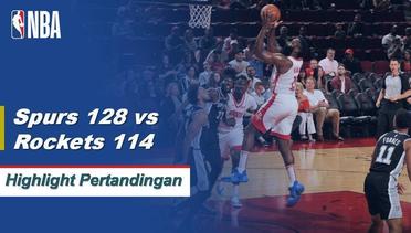 NBA | Cuplikan Pertandingan: Spurs 128 vs Rockets 114 | 2019 NBA Preseason