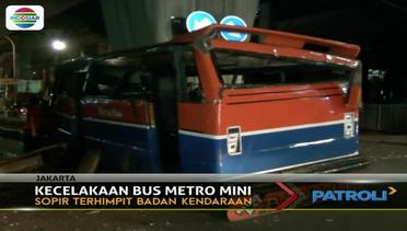 Sopir Mengantuk, Metromini Blok M - Pasar Minggu Tabrak Tiang - Patroli Siang