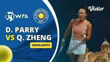 Semifinal: Diane Parry vs Qinwen Zheng - Highlights | WTA 35 Palermo Ladies Open 2024