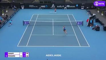 Match Highlights | Coco Gauff 2 vs 1 Shelby Rogers | WTA Adelaide International 2021