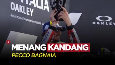 Pecco Bagnaia Raih Kemenangan Perdana Home Race di MotoGP Italia 2022