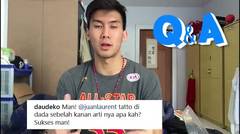 Menjawab pertanyaan dari para fans di instagram 