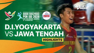 Putra: D.I. Yogyakarta vs Jawa Tengah - Highlights | Babak Kualifikasi PON XXI Bola Voli