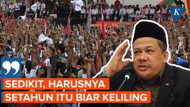 Fahri Hamzah Sebut Masa Kampanye 75 Hari Terlalu Singkat