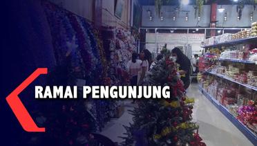 Toko Dekorasi Natal di Medan Ramai Pengunjung