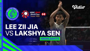 Men's Single: Lee Zii Jia (MAS) vs Lakshya Sen (IND) - Highlights | Yonex All England Open Badminton Championships