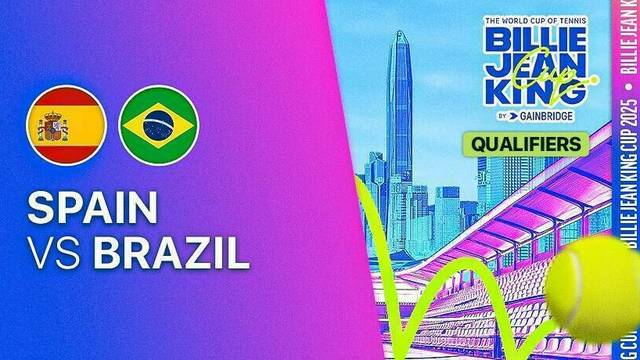 Spain vs Brazil - Full Match | Billie Jean King Cup 2025 Qualifiers