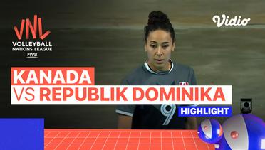Match Highlights | Kanada vs Republik Dominika | Women's Volleyball Nations League 2022