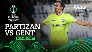 Highlight - Partizan vs Gent | UEFA Europa Conference League 2021/2022