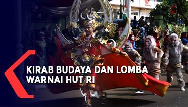 Kirab Budaya dan Lomba Warnai HUT ke-77 RI di Bandar Lampung