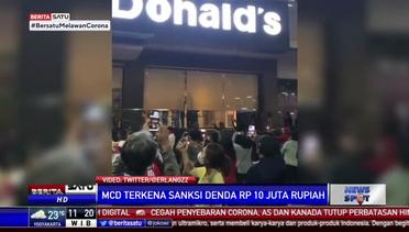 Langgar PSBB, McDonald's Sarinah Didenda Rp10 Juta