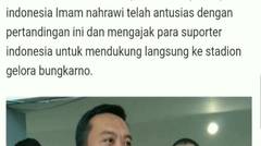 Jelang Hadapi Jepang, Tanpa Basa-Basi! Imam Nahrawi Suruh Suporter Indonesia Lakukan Ini?