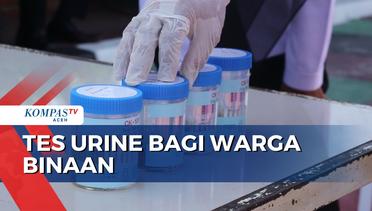 Tes Urine Bagi Warga Binaan Lapas Kelas IIA Banda Aceh