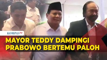 Potret Mayor Teddy Dampingi Prabowo Subianto Bertemu Ketum NasDem Surya Paloh