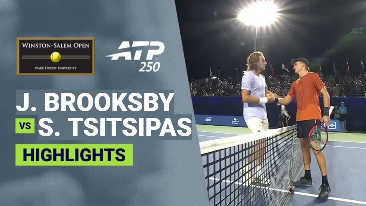 Jenson Brooksby vs Stefanos Tsitsipas - Round 2 | ATP 250: Winston-Salem Open 2026