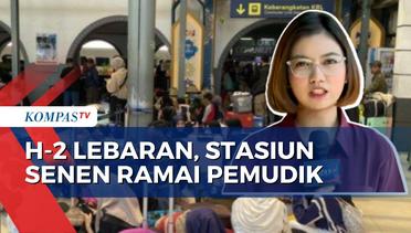 Kondisi Terkini di Stasiun Senen Jakarta, Pemudik Makin Ramai Jelang H-2 Lebaran