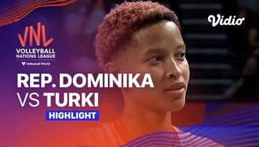 Match Highlights | Republik Dominika vs Turki | Women’s Volleyball Nations League 2023