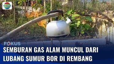 Semburan Gas Alam Muncul dari Lubang Sumur Bor Warga di Rembang, Warga Diharap Tak Mendekat | Fokus