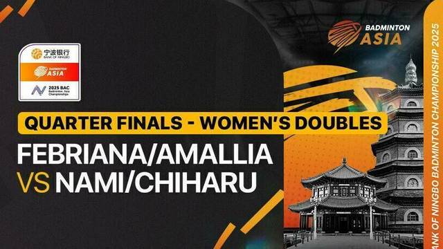 Febriana Dwipuji Kusuma/Amallia Cahaya Pratiwi (INA) vs Nami Matsuyama/Chiharu Shida (JPN) - Full Match | Badminton Asia Championships 2025 - Women's Doubles