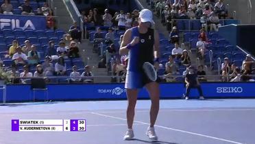 Quarter Final: Iga Swiatek vs Veronika Kudermetova - Highlights | WTA Toray Pan Pacific 2023