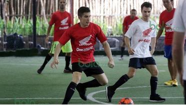 Aksi Marquez, Pedrosa dan Menpora di Lapangan Futsal