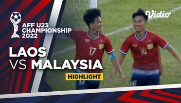 Highlight - Laos vs Malaysia | AFF U-23 Championship 2022