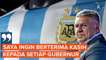 Ketika Presiden Federasi Sepakbola Argentina Berterima Kasih ke Gubernur