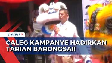 Caleg Gerindra, Andy Cahyadi Kampanye di Koja Jakarta Utara dengan Barongsai!