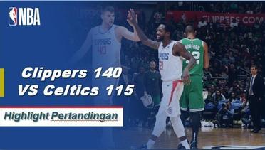 NBA | Cuplikan Hasil Pertandingan : Clippers 140 VS Celtics 115