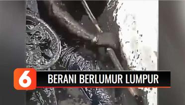 Viral Video 4 Pria Berani Berlumur Lumpur Got di Gorong-gorong Bekasi | Liputan 6