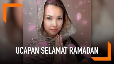 Sambil Berkerudung, Maria Ozawa Ucapkan Selamat Ramadan