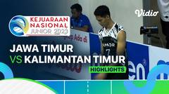 Perebutan Tempat Ketiga Putra: Jawa Timur vs Kalimantan Timur - Highlights | Kejurnas Junior 2023