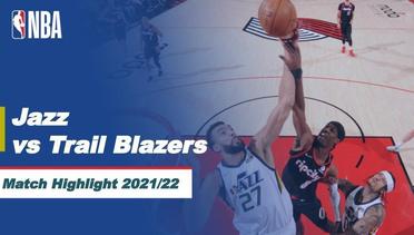 Match Highlight | Utah Jazz vs Portland Trail Blazers | NBA Regular Season 2021/22