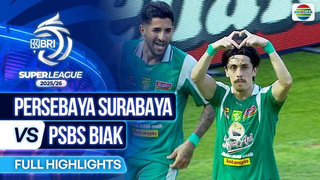 PERSEBAYA Surabaya VS PSBS Biak - Full Highlights | BRI Super League 2025/26