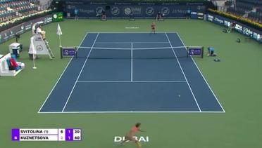 Match Highlights | Svetlana Kuznetsova 2 vs 1 Elina Svitolina | WTA Dubai Tennis Championship 2021